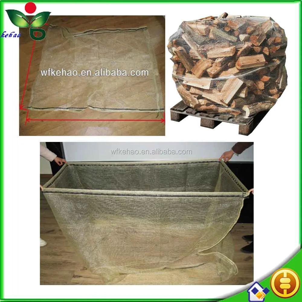 40l 60l 1000l Polypropylene Firewood Mesh Bag With Uv Protection Buy