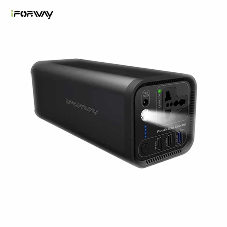 

Mini Power Bank Power Station Outdoor/Indoor Dual USB and QC 3.0 Output Rated Power 120W Solar Generator