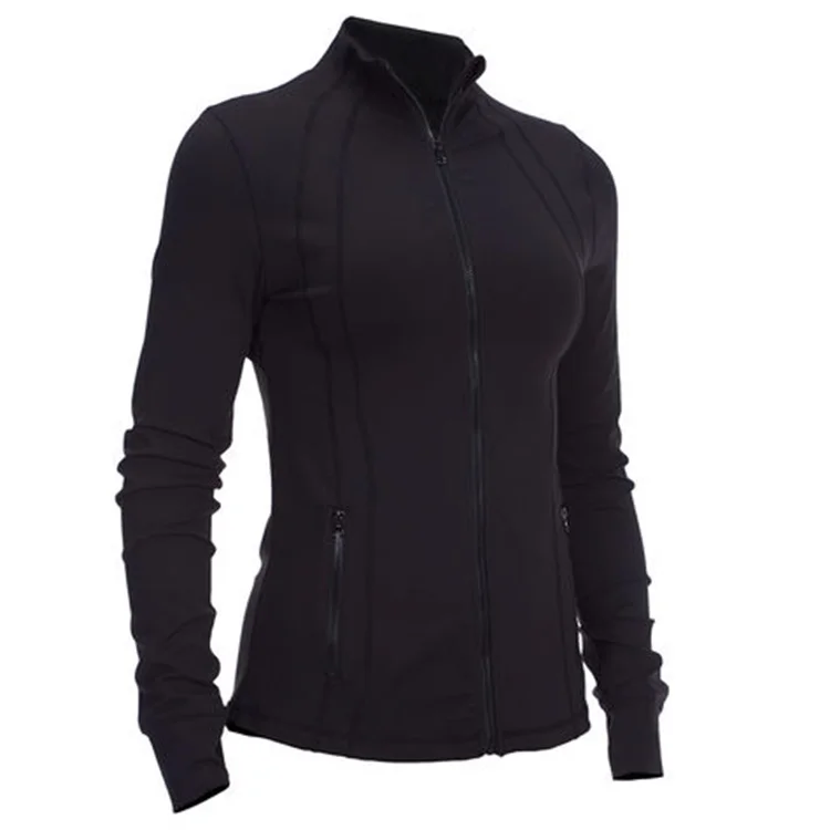 

Oem High Quality Black Yoga Jacket Womens Winter Jackets & Coats, Customized color