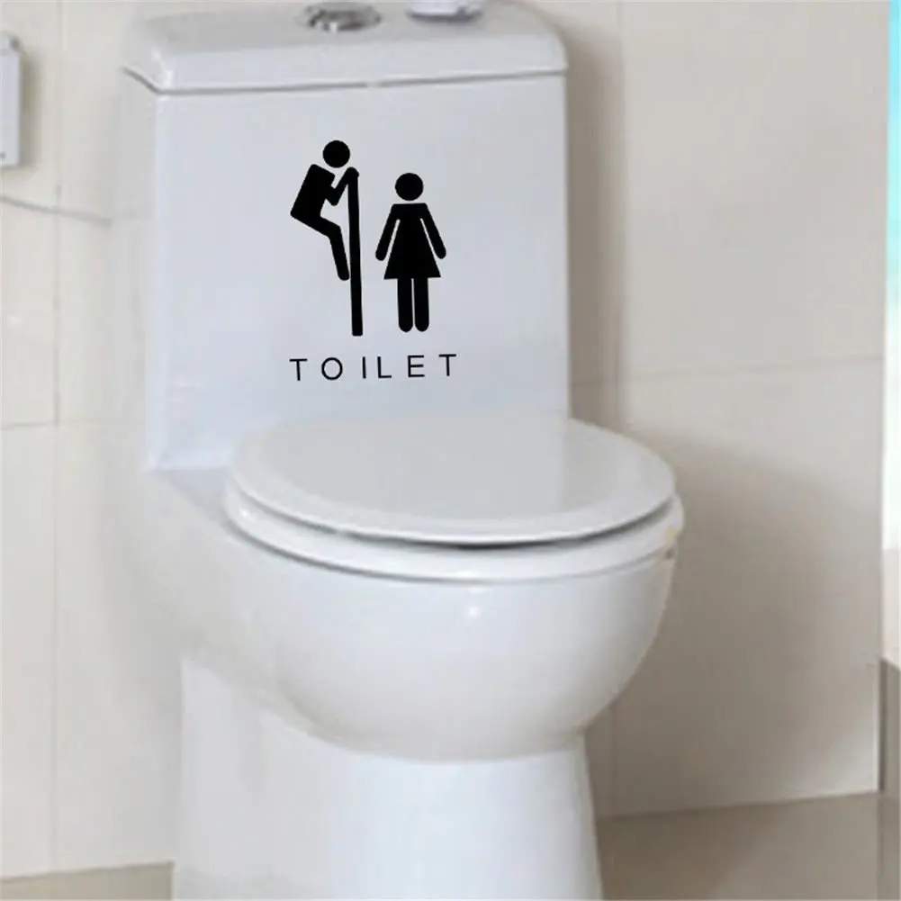 Removable Toilet Seat Door Wall Sticker Vinyl Decal Home Bathroom Mural Decor