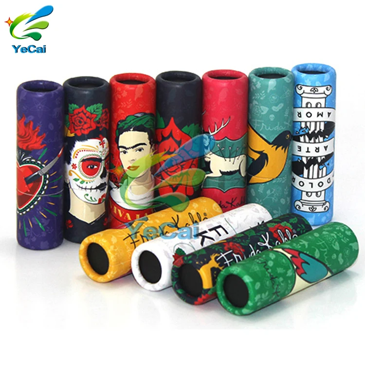 Free sample lipstick container lip balm case empty paper tube , luxury cosmetic tubes