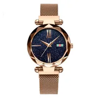 

Women Watches Minimalism Starry Sky Ladies Quartz Wristwatch Magnet Buckle Luxury Female Watch