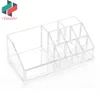 ZNH00014 Crystal Acrylic All-in-one Makeup and Cosmetic Organizer with 6 Slots Lipstick Holder and 3 Large Compartment