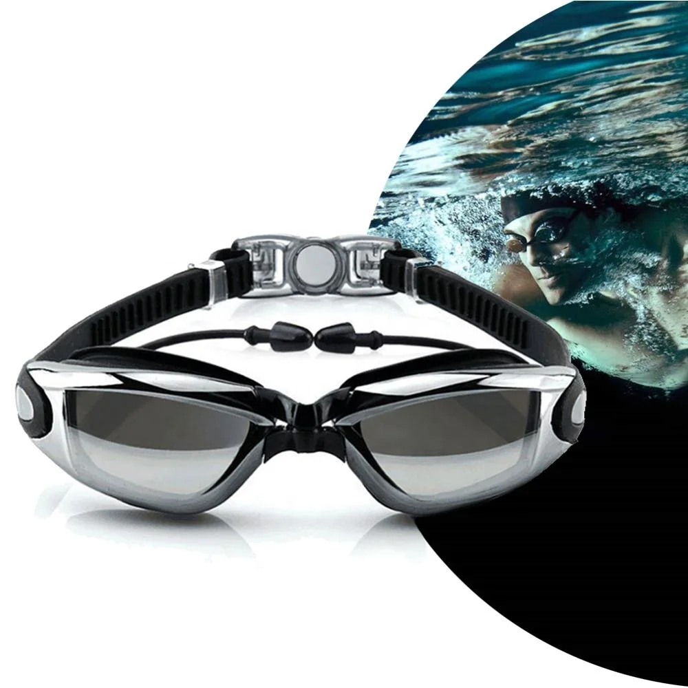 
Adult Unisex Swimming Swim Goggles Glasses Anti Fog UV Protection Waterproof No Leak Silicone Goggles 