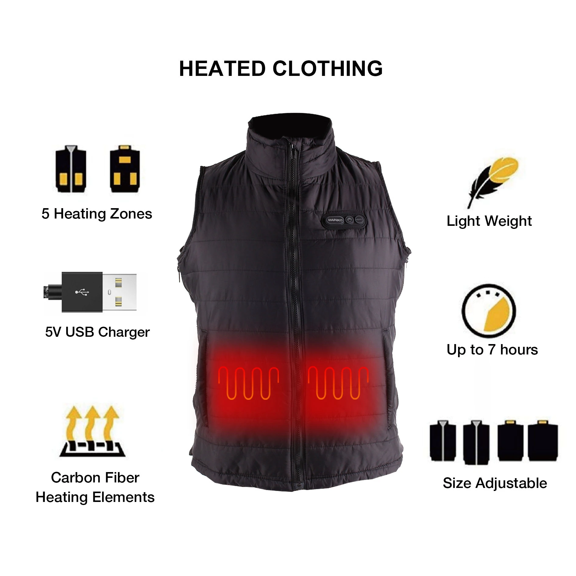 sleeveless heated vest