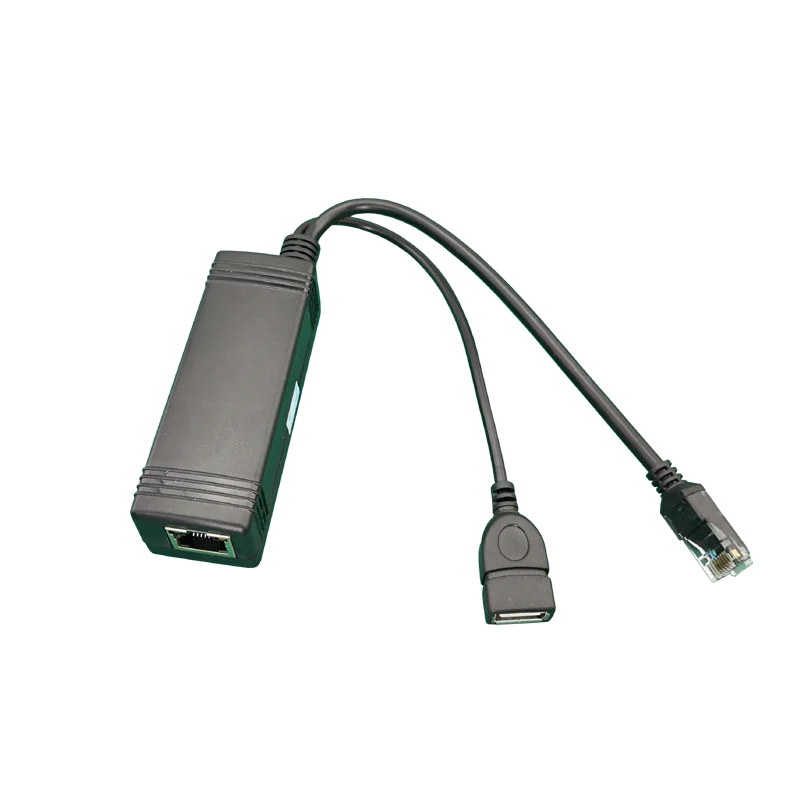 Active PoE Splitter Power Over Ethernet 48V to 5V 2.4A Micro USB 4