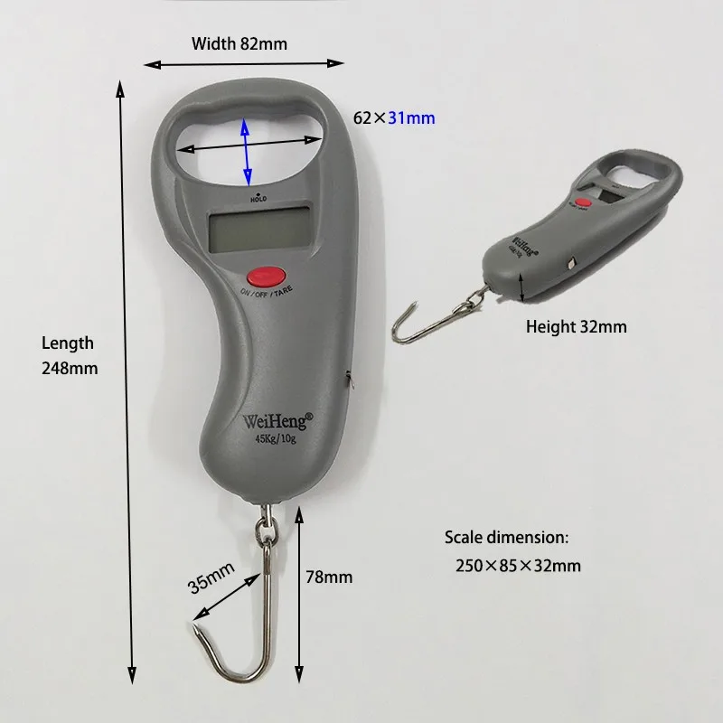 Hot Sale 45kg Fish Weighing Scales With 100cm Tape Measure Buy Fish