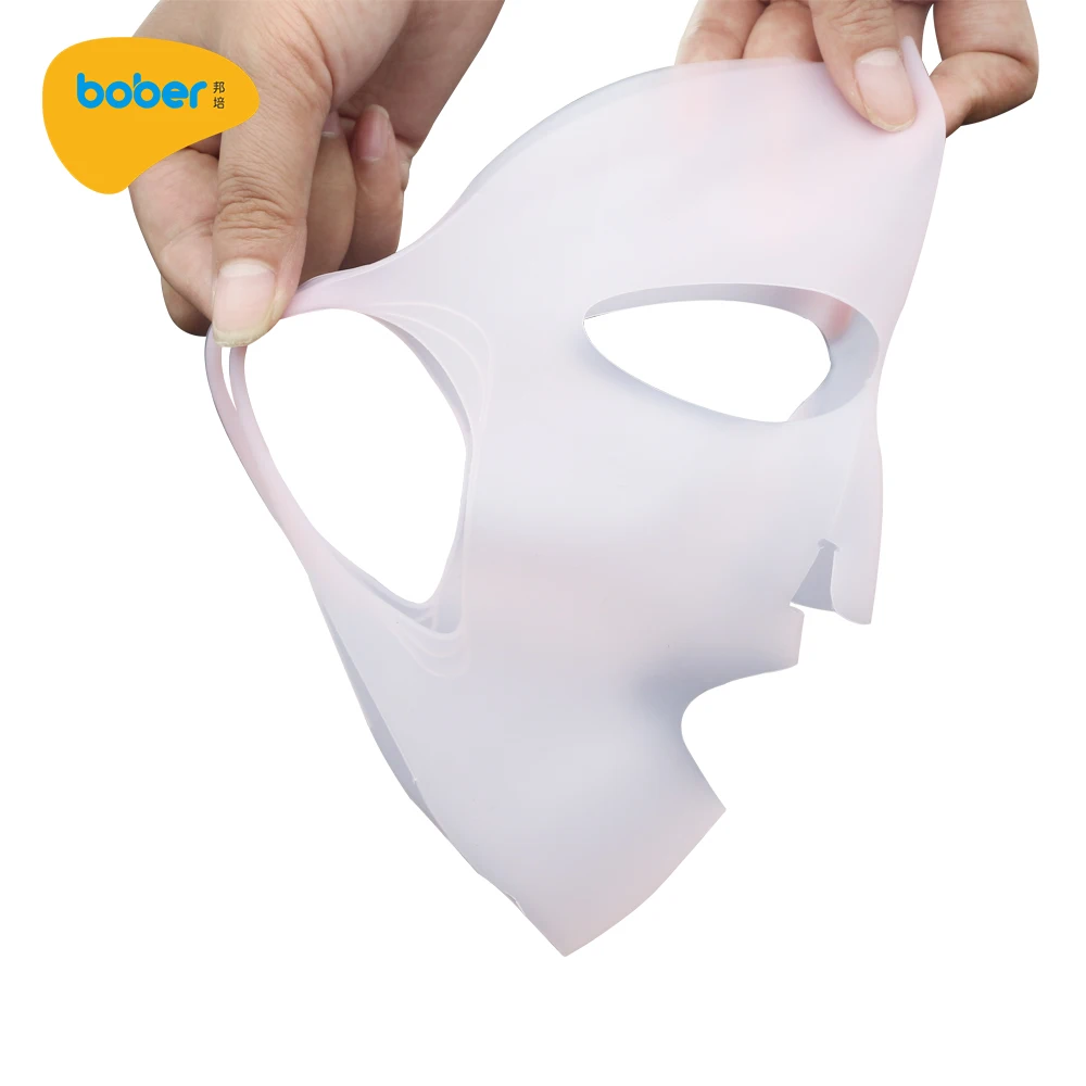 

Reusable Facial Silicone Face Mask Cover Realistic Female Silicone Masks, Pink;white
