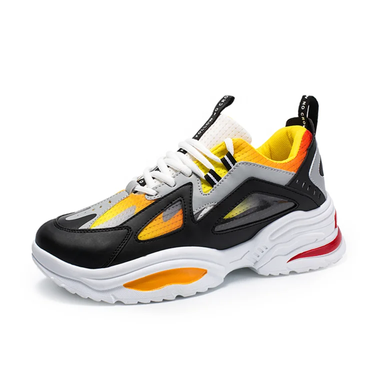 

New Fashion Durable Comfort Lace-up Anti-slip Running Shoes Sneakers for Men
