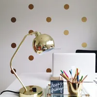 

4038 Golden Polka Dots Wall Stickers DIY Wall Decals/Murals Home Decor