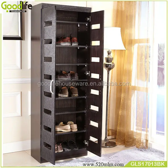 tall shoe storage cabinet with doors