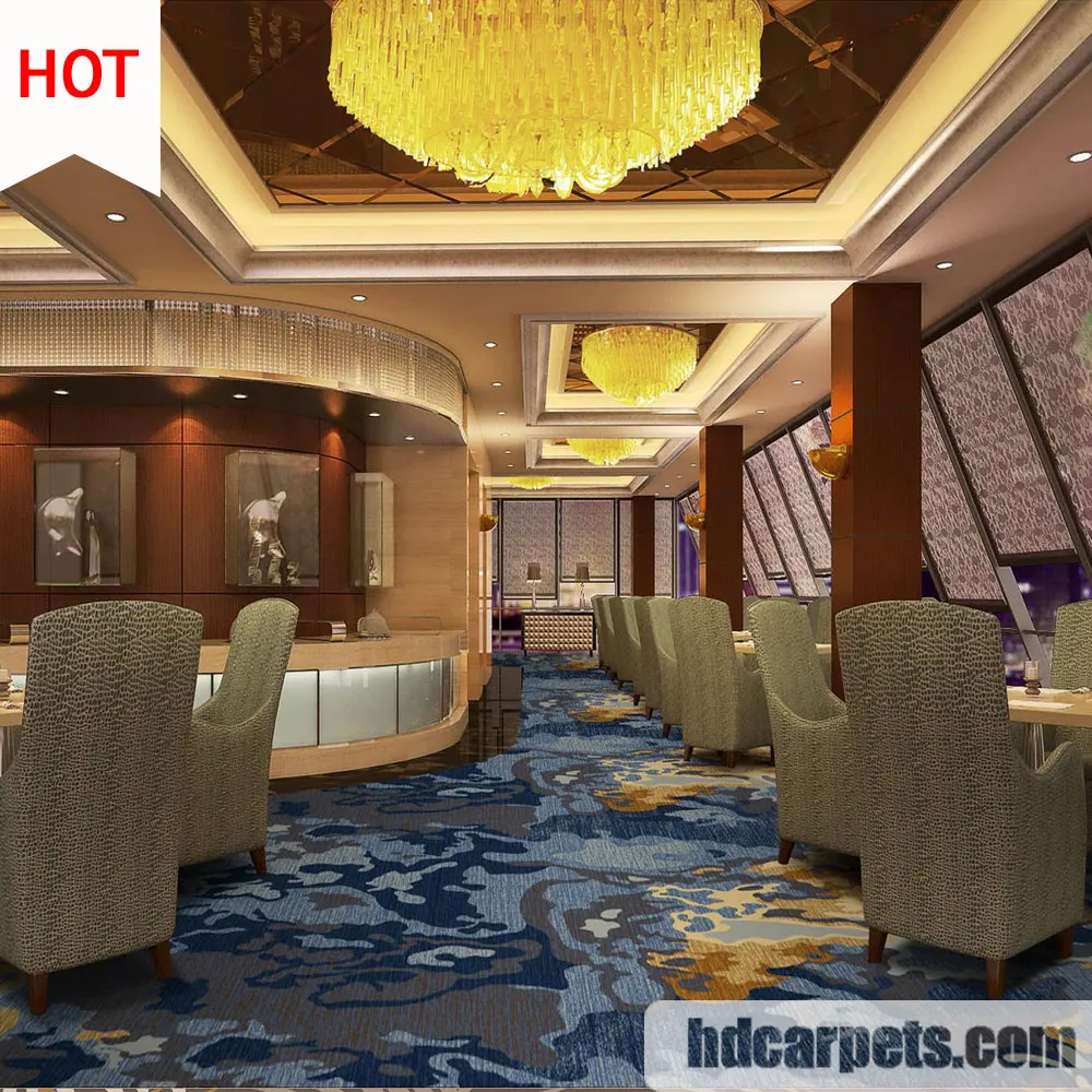 China Carpet Manufacturer Loop Pile Technics Nylon Printed Carpet Use To The Hotel