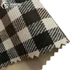 tartan plaid upholstery fabric for bag with pvc foaming agent