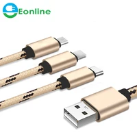 

3 in 1 Charging Cable For Micro USB Type C Multi Charger Cable For X 8 7 6s 6 SE For Android Phone