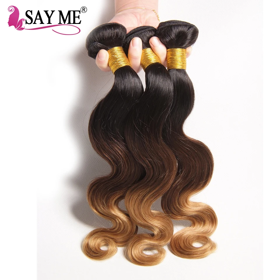 Beauty Supply 1b 4 27 Three Tone Malaysian Hair Wholesale Distributors Ombre Body Wave