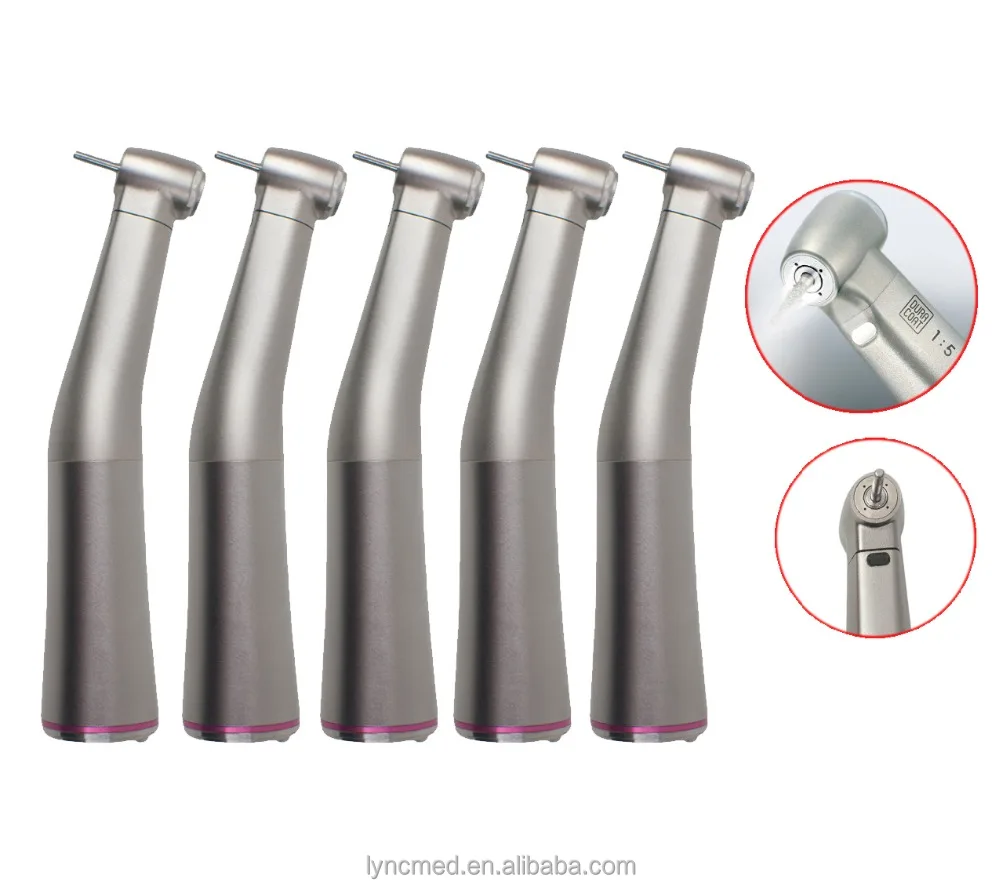 

Dental low Speed 1:5 increasing Fiber Optic Contra Angle Handpiece Red Line Compatible NSK Ti MAX Z95L, N/a