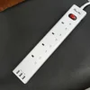 CE PASSED Eco-Friendly fashionable cheap 4 way dual 3 USB surge power leads