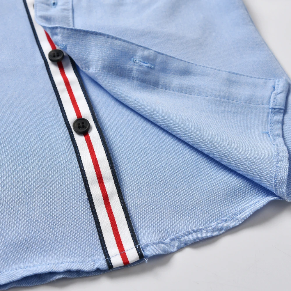 
custom casual children long sleeve cotton plain oxford shirts 