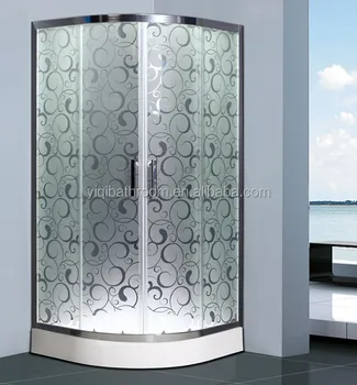 Supermarket Project Sliding Door Freestanding Shower Enclosure