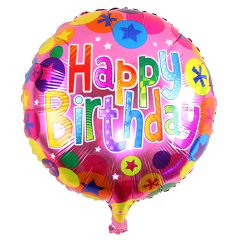 Wholesale Happy Birthday Printed 18 Inch Hydrogen Mylar Printed Balloon ...