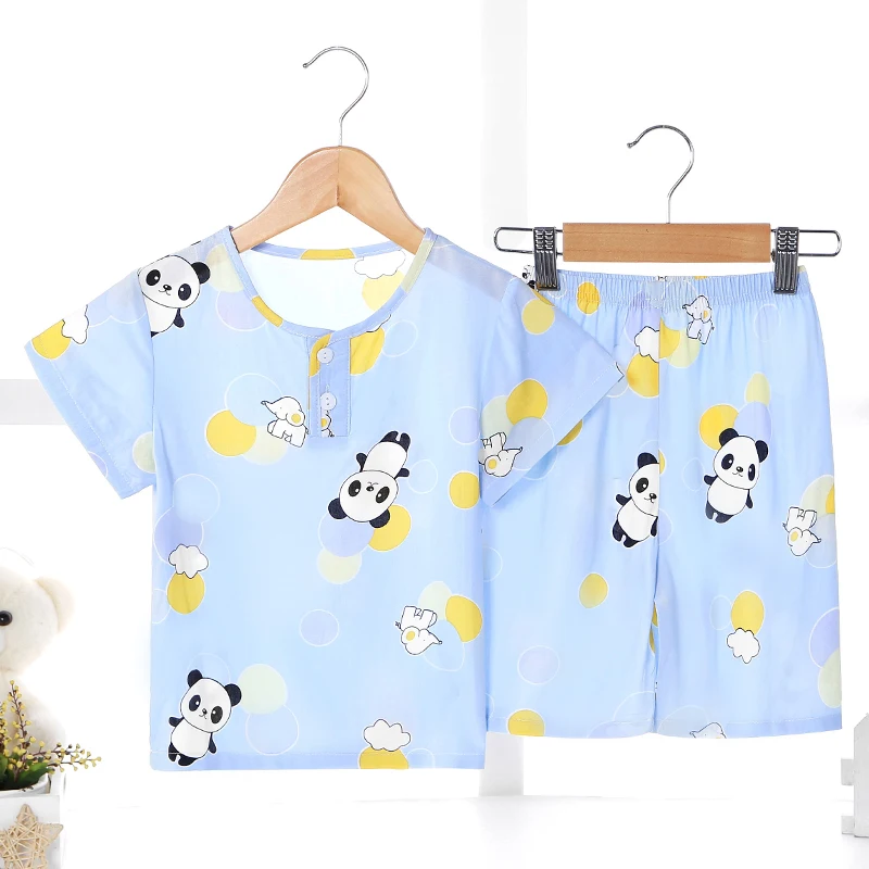 

Wholesale Factory Price Cute 100% Polyester Broadcloth Print Round Neck Baby Kids Clothes For Boys, Green round neck kids boys clothes sets