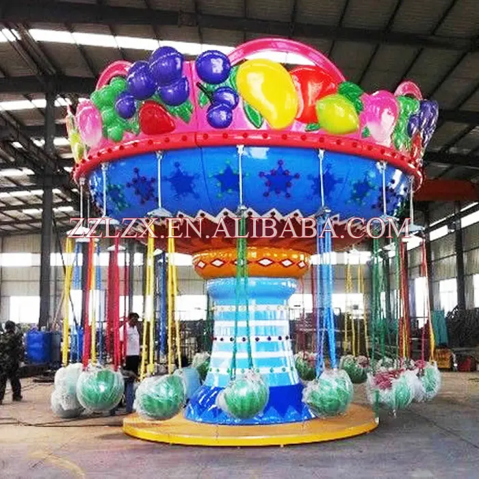amusement park trailer fruit flying chair ride