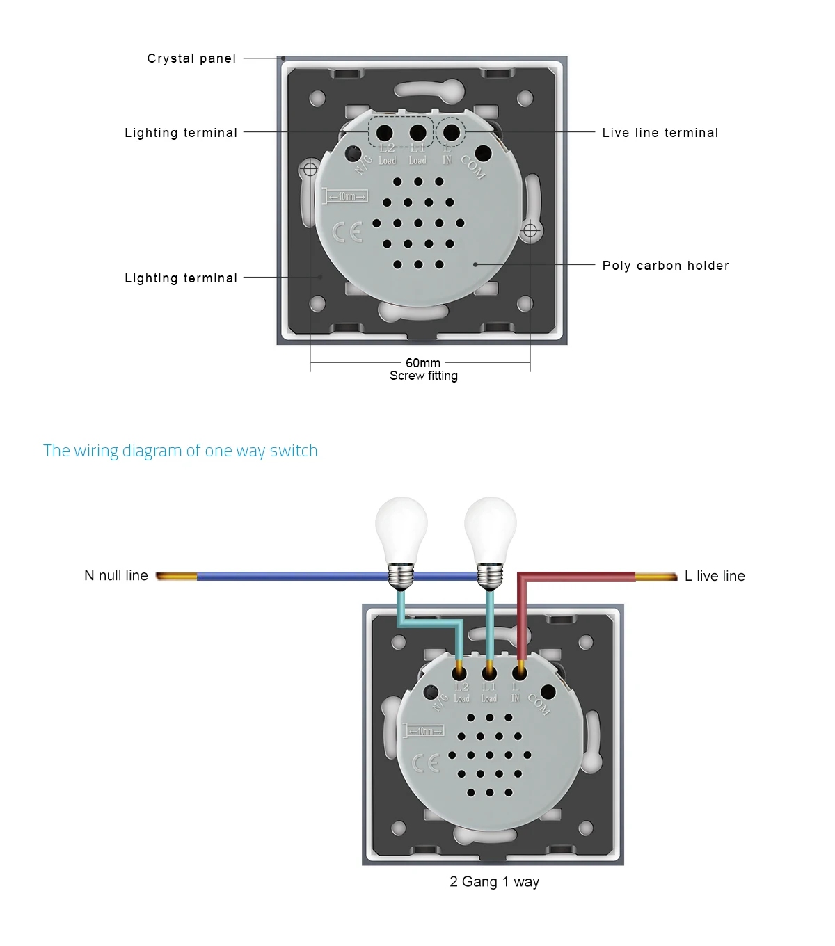 Livolo touch control switch схема