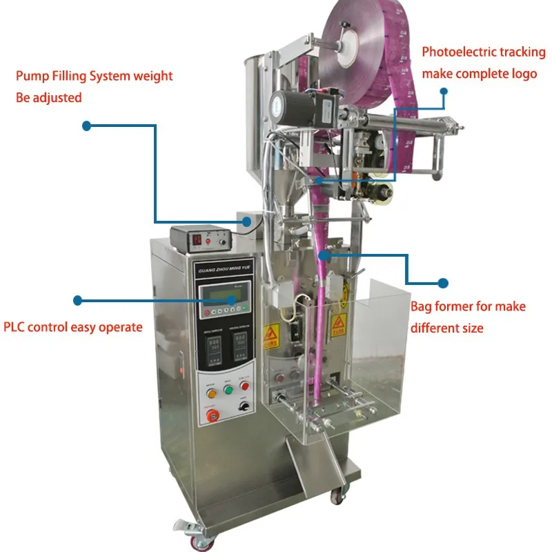 Guangzhou factory price liquid sachet packing machine with good quality