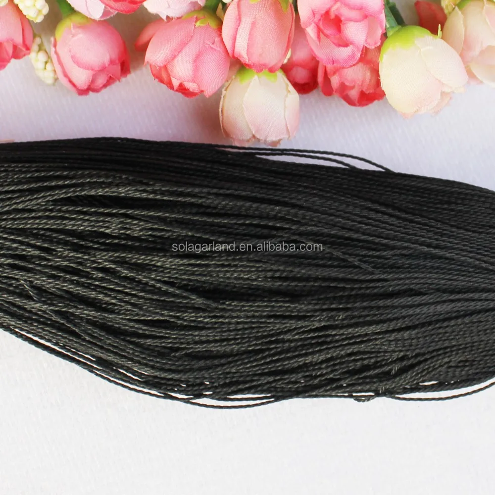 high quality black thick waxed cotton