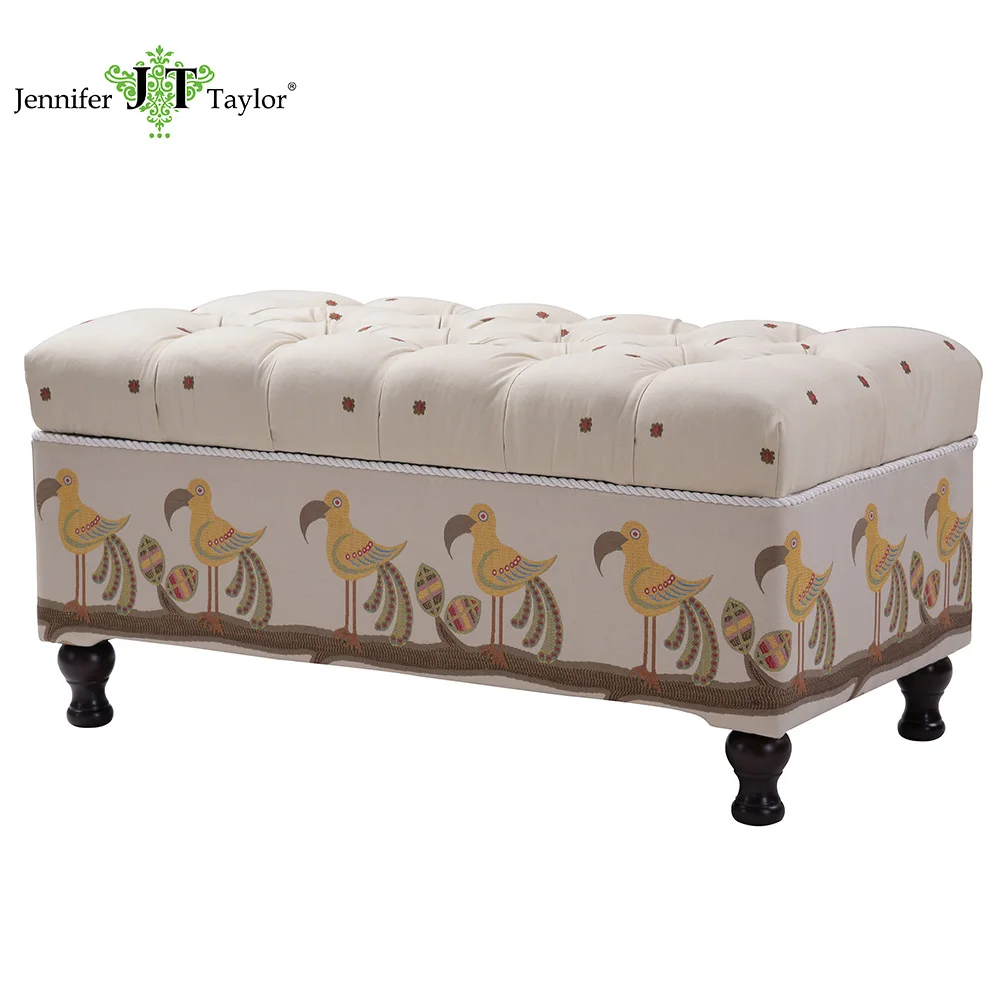 Modern Bedroom Dressing Room Upholstery Fabric Storage Ottoman Bench From Jennifer Taylor Buy Bench Ottoman Bench Storage Ottoman Bench Product On