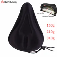 

Bicycle Accessory 150g 210g 310g Bicycle Seat Waterproof Cushion Soft Silicone Gel with 3D Bike Seat Cover for Bicycle Saddle