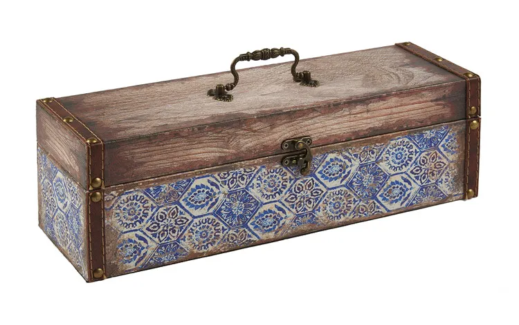 China supplier single bottle empty wooden wine boxes for sale