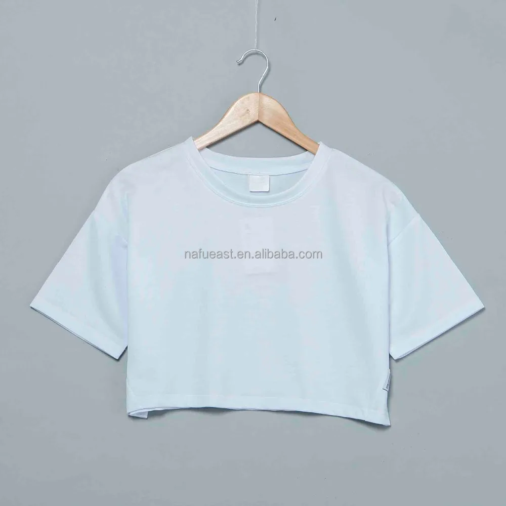 

Blank Long Sleeves Custom Design Crop Top no minimum quantity real factory
