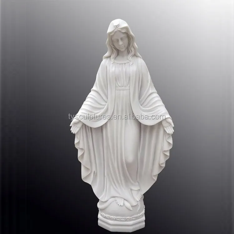 636円 2021人気特価 聖母マリア像宗教的な家の装飾彫刻カトリックフィギュアホワイト