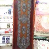 Hot selling trendy style beautiful wedding cheap felt flocking disposable table runner