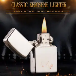 Image of yanzhen China manufacturers directly removable metal wind proof kerosene lighters wholesale101Bright chrome