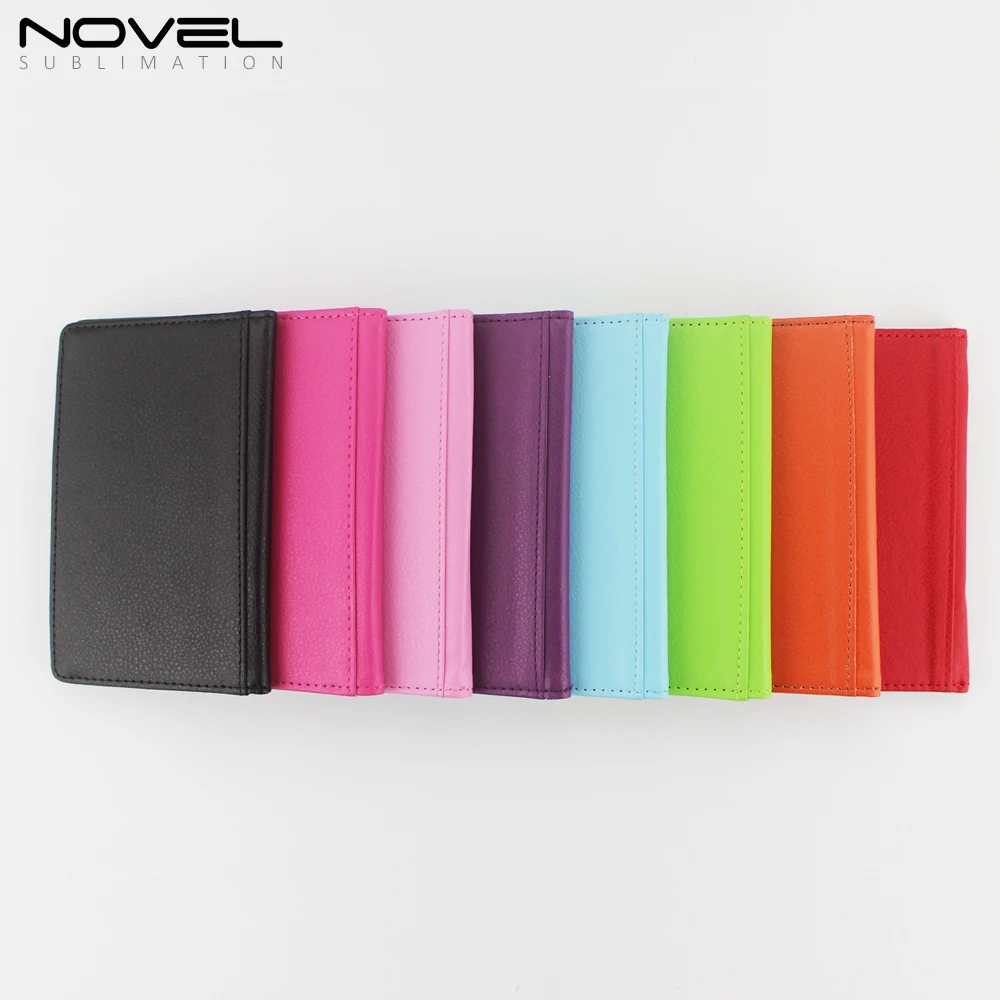 

Custom Printing Sublimation Blank PU Leather Passport Cover, Black, pink, red, purple, blue, green, rose