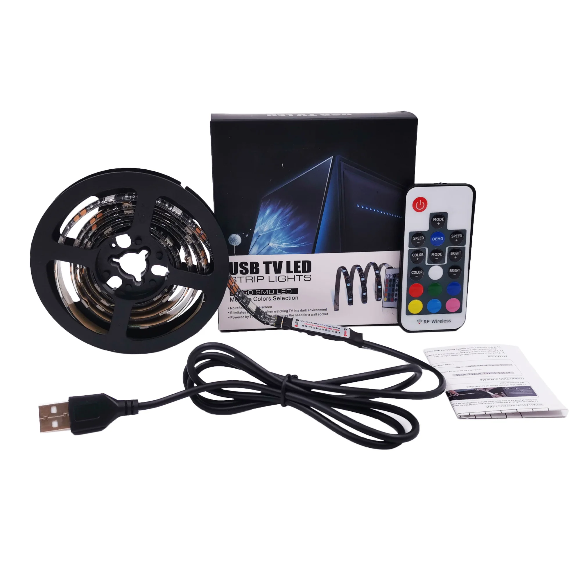 Waterproof SMD5050 RGB led USB strip light TV back lighting kit
