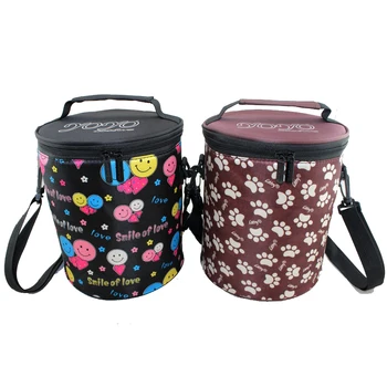 Shoulder Strap Custom Insulated Promotional Lunch Box Round Cooler Bag Product On