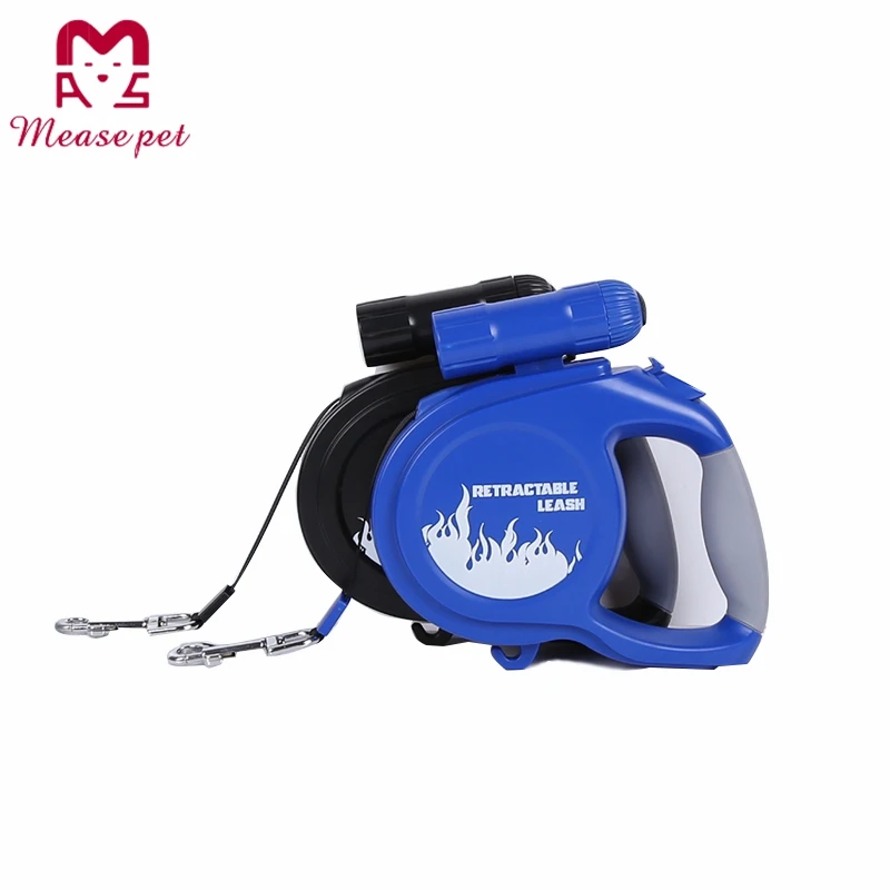 Custom Color Nylon dogs accessories in china, Retractable Dogs 5M 16.5FT Automatic custom Outdoor LED big dog leash