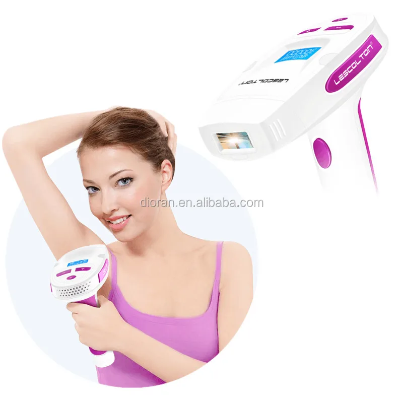 

Depilador Facial 400,000 Pulses Lescolton 2in1 IPL Permanent Laser Epilator Whole Body Hair Removal Machine, White