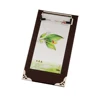 Shenzhen factory high quality leather guest check holder pad bill organizer with metal clip