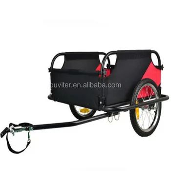 black bike trailer