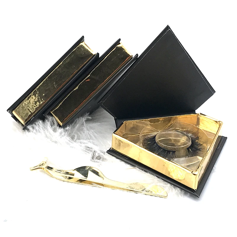 

Wholesale Unique Fluffy Mink Eyelashes Private Label 3d Mink Lashes, Black