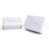 Plain White Corrugated Mailing Shipping Gift Paper Carton Mailer Box Packaging Custom With Handle For Present