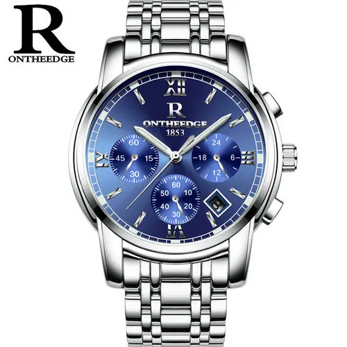 

ONTHEEDGE 026 High Quality Stainless Steel Case And Strap Men Fashion Watch Business Quartz Watches