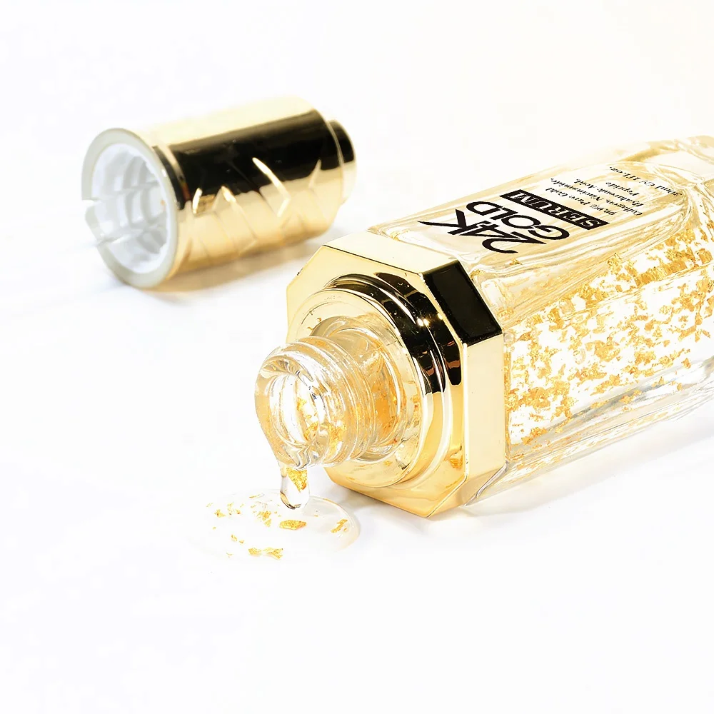 

Customized Logo Hydrating Anti-Aging Glow Glowing 24K Gold Face Serum