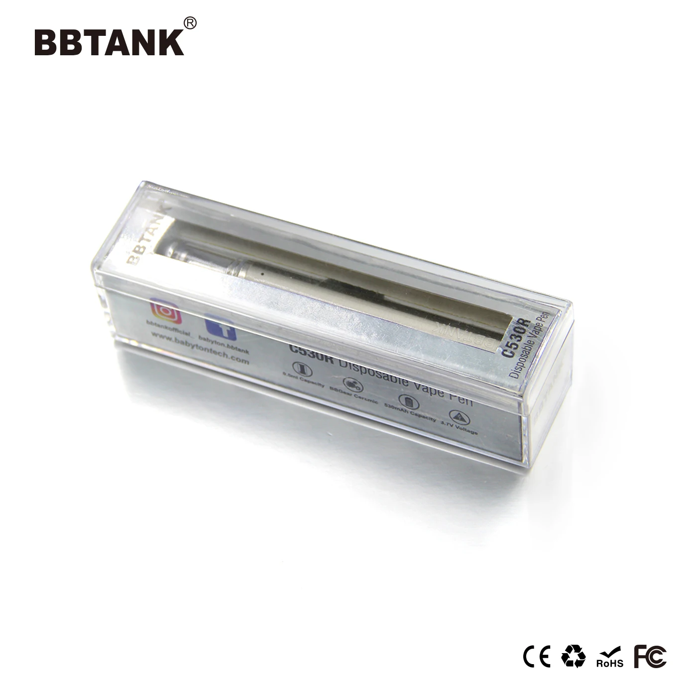 New Trending Electronic Cigarette With .5 Ml Vape Cartridge 530mah Rechargeable Battery Single Use Pen