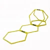 Hexagon agility training grid agility ring hex speed hurdle with clips