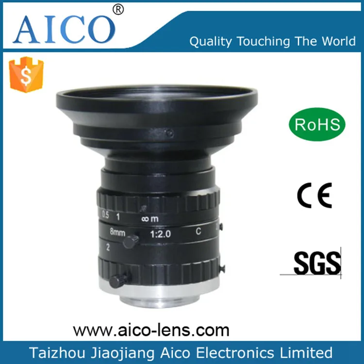Working Distance 200mm400mm 2/3" F2.0 8mm 6mp C Mount Industrial Lins